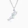 Sterling Silver Runner Winged Foot Necklace -goneforarun Sales 2023 tr 21432 CABLELINK