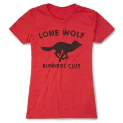 Women's Everyday Runner's Tee Run Club Lone Wolf 16 Women's Everyday Runner's Tee Run Club Lone Wolf -goneforarun Sales 2023 tr 21481 RED