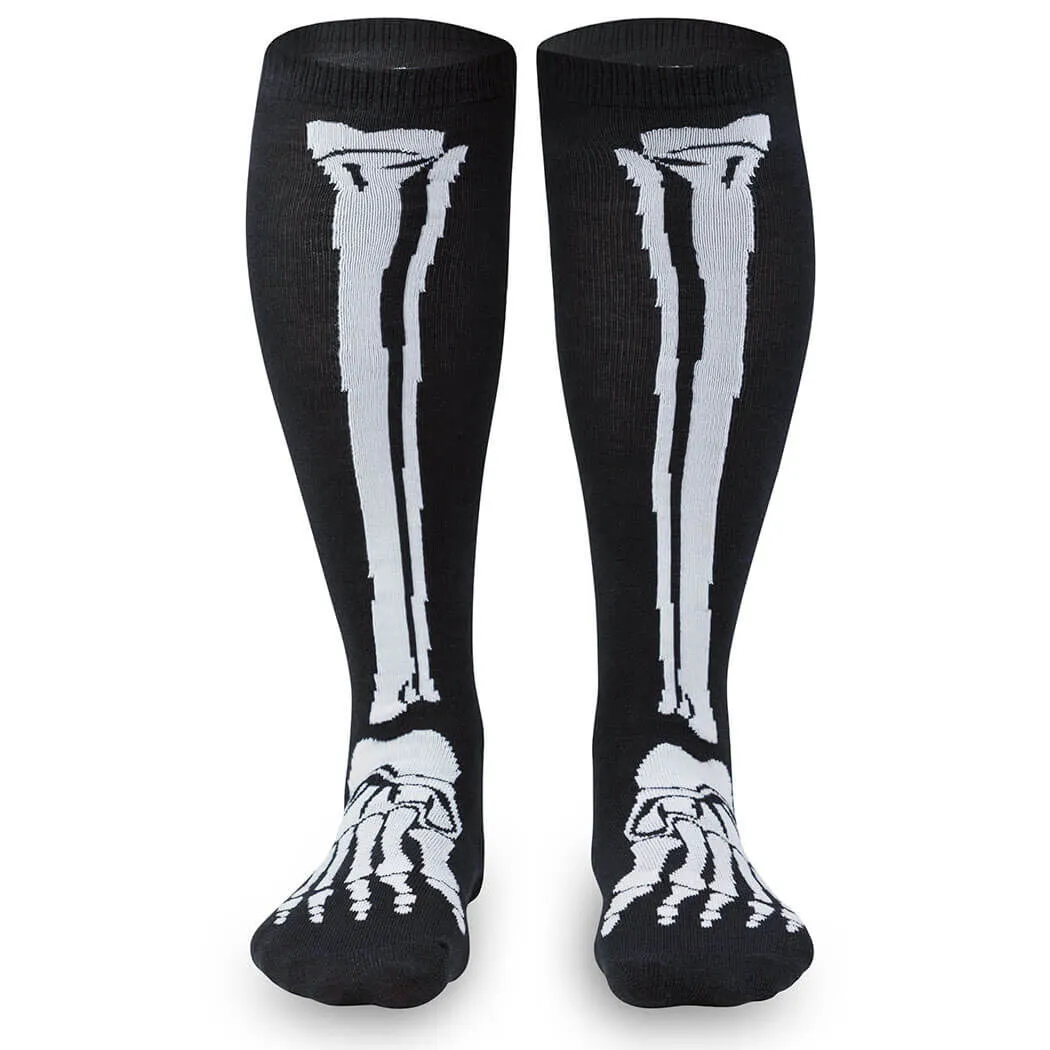 Yakety Yak Knee High Socks - Skeleton 4 Yakety Yak Knee High Socks - Skeleton - Image 2
