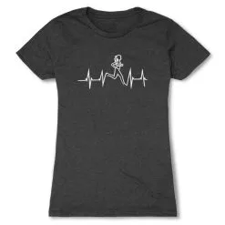 Womens Everyday Runners Tee Heart Beat Female Runner -goneforarun Sales 2023 tr 21956 CHARCOAL