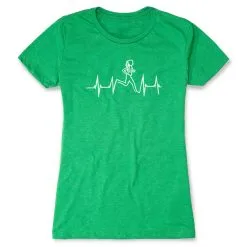 Womens Everyday Runners Tee Heart Beat Female Runner -goneforarun Sales 2023 tr 21956 GREEN