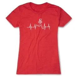 Womens Everyday Runners Tee Heart Beat Female Runner