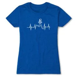 Womens Everyday Runners Tee Heart Beat Female Runner -goneforarun Sales 2023 tr 21956 ROYAL