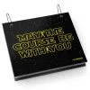 BibFOLIO® Race Bib Album - May The Course Be With You -goneforarun Sales 2023 tr 22439 BLACK MAIN
