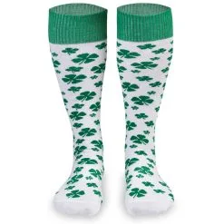 Woven Yakety Yak! Knee High Socks - Lucky Clover