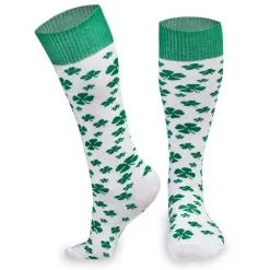 Woven Yakety Yak! Knee High Socks - Lucky Clover -goneforarun Sales 2023 tr 22521 3