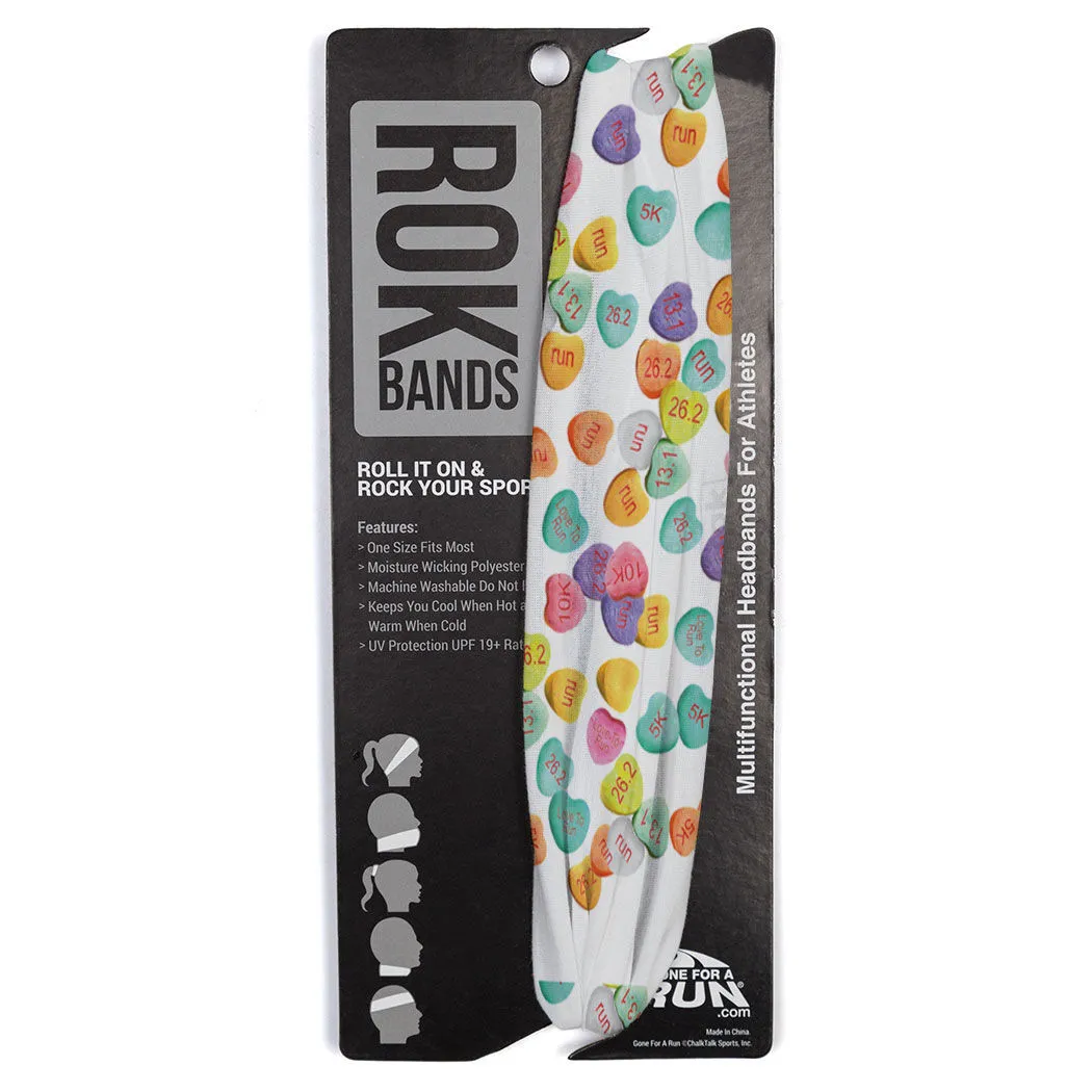 Running Multifunctional Headwear - Candy Hearts Run RokBAND 9 Running Multifunctional Headwear - Candy Hearts Run RokBAND - Image 7