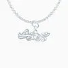 Sterling Silver Swim Bike Run Triathlon Necklace -goneforarun Sales 2023 tr 22704 CABLELINK
