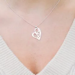 Sterling Silver 26.2 Marathon Heart Necklace -goneforarun Sales 2023 tr 26 2pd vj MODEL