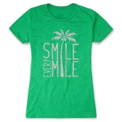 Womens Everyday Runners Tee Smile Every Mile -goneforarun Sales 2023 tr 32995 GREEN