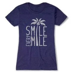 Womens Everyday Runners Tee Smile Every Mile