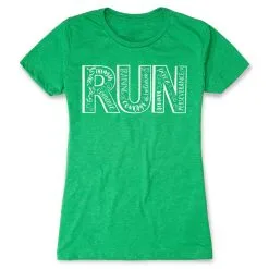 Womens Everyday Runners Tee Run With Inspiration -goneforarun Sales 2023 tr 33005 GREEN
