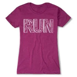 Womens Everyday Runners Tee Run With Inspiration -goneforarun Sales 2023 tr 33005 LUSHBERRY