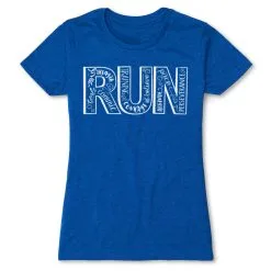 Womens Everyday Runners Tee Run With Inspiration -goneforarun Sales 2023 tr 33005 ROYAL