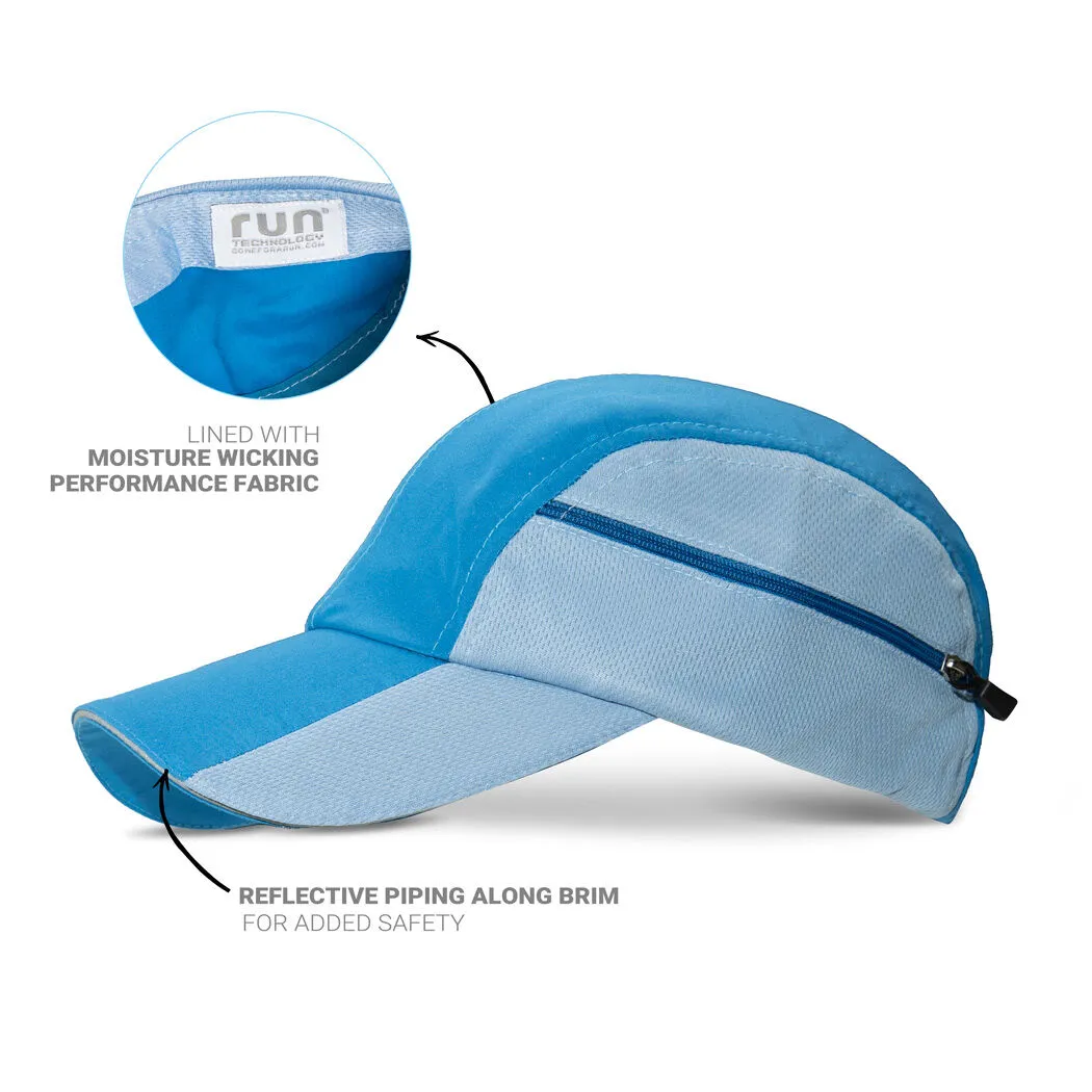 CoolRun Pocket Hat - Blue 5 CoolRun Pocket Hat - Blue - Image 3