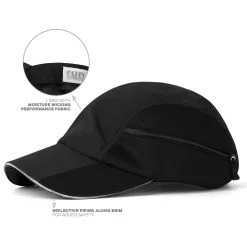 CoolRun Pocket Hat - Black -goneforarun Sales 2023 tr 33136 7