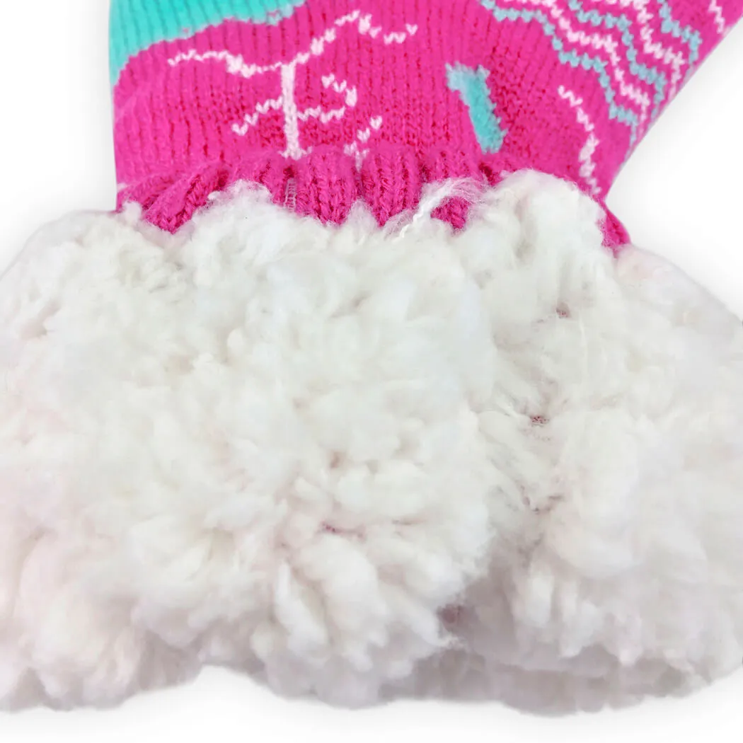 Running Slipper Socks With Sherpa Lining 7 Running Slipper Socks With Sherpa Lining - Image 5