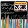 Running Large Hooked On Medals And Bib Hanger - Ability Is What You Are Capable Of Doing -goneforarun Sales 2023 tr 33809 BLACK CLOSEUP