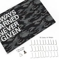Running Large Hooked On Medals And Bib Hanger - Always Earned Never Given 12 Running Large Hooked On Medals And Bib Hanger - Always Earned Never Given -goneforarun Sales 2023 tr 33810 GRAY WHATSINCLUDED