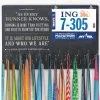 Running Large Hooked On Medals And Bib Hanger - As Every Runner Knows -goneforarun Sales 2023 tr 33812 YELLOWBLUE CLOSEUP