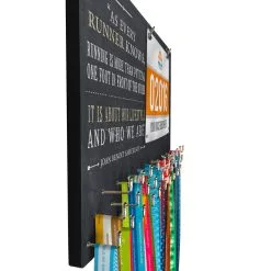 Running Large Hooked On Medals And Bib Hanger - As Every Runner Knows -goneforarun Sales 2023 tr 33812 YELLOWBLUE PROFILE