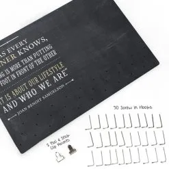 Running Large Hooked On Medals And Bib Hanger - As Every Runner Knows -goneforarun Sales 2023 tr 33812 YELLOWBLUE WHATSINCLUDED