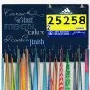 Running Large Hooked On Medals And Bib Hanger - Courage To Start -goneforarun Sales 2023 tr 33814 WHITE CLOSEUP