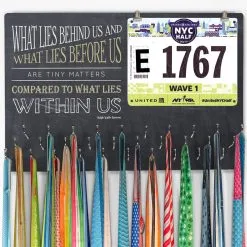 Running Large Hooked On Medals And Bib Hanger - What Lies Within Us