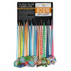 Running Large Hooked On Medals And Bib Hanger - You Know You're A Runner When -goneforarun Sales 2023 tr 33832 FULLVIEW