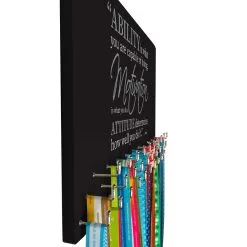 Running Large Hooked On Medals Hanger - Ability Is What You Are Capable Of Doing -goneforarun Sales 2023 tr 34039 BLACK PROFILE