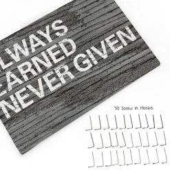 Running Large Hooked On Medals Hanger - Always Earned Never Given -goneforarun Sales 2023 tr 34041 GRAY WHATSINCLUDED