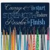 Running Large Hooked On Medals Hanger - Courage To Start -goneforarun Sales 2023 tr 34043 NAVY CLOSEUP
