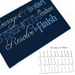 Running Large Hooked On Medals Hanger - Courage To Start -goneforarun Sales 2023 tr 34043 NAVY WHATSINCLUDED