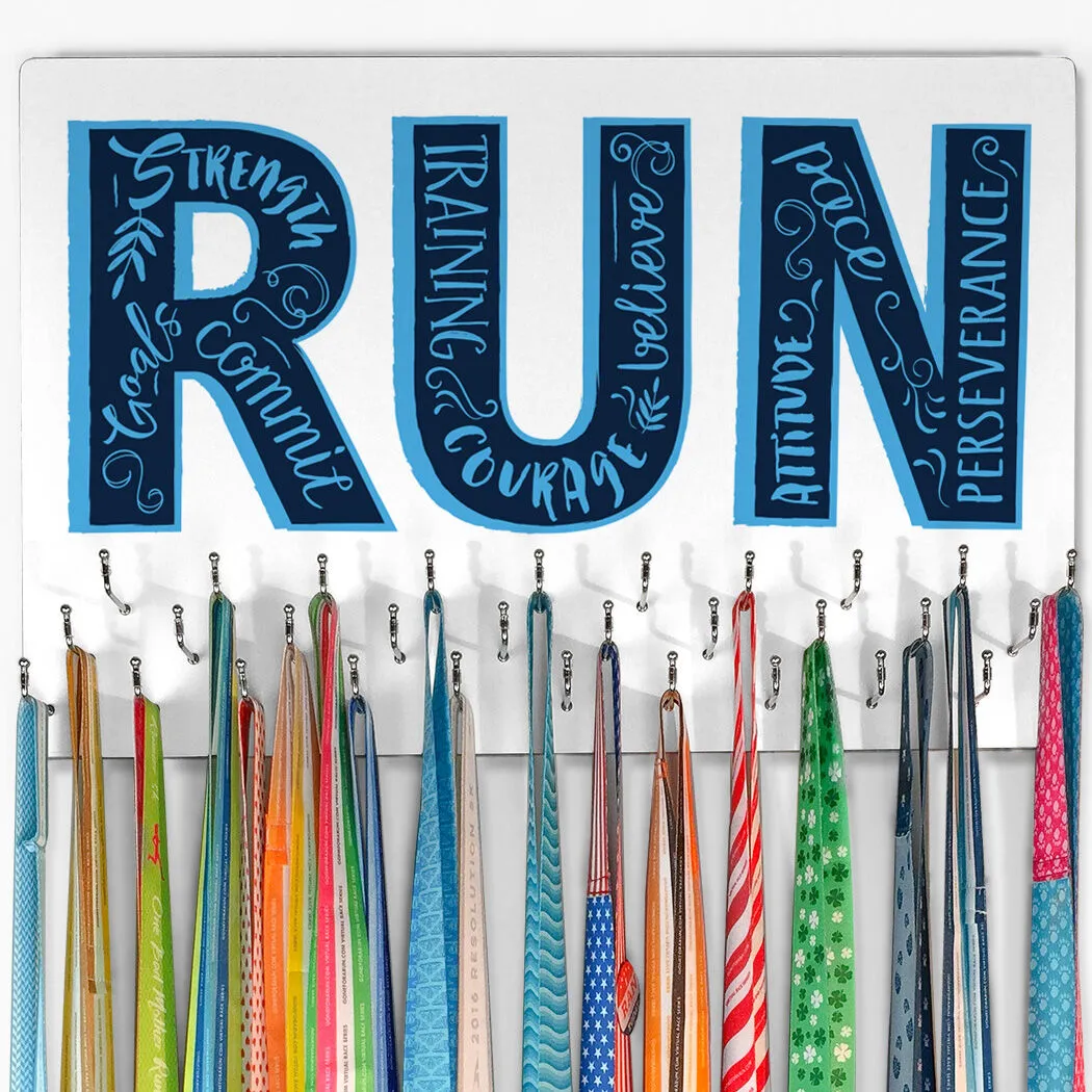 Running Large Hooked On Medals Hanger - Inspirational Runner 3 Running Large Hooked On Medals Hanger - Inspirational Runner
