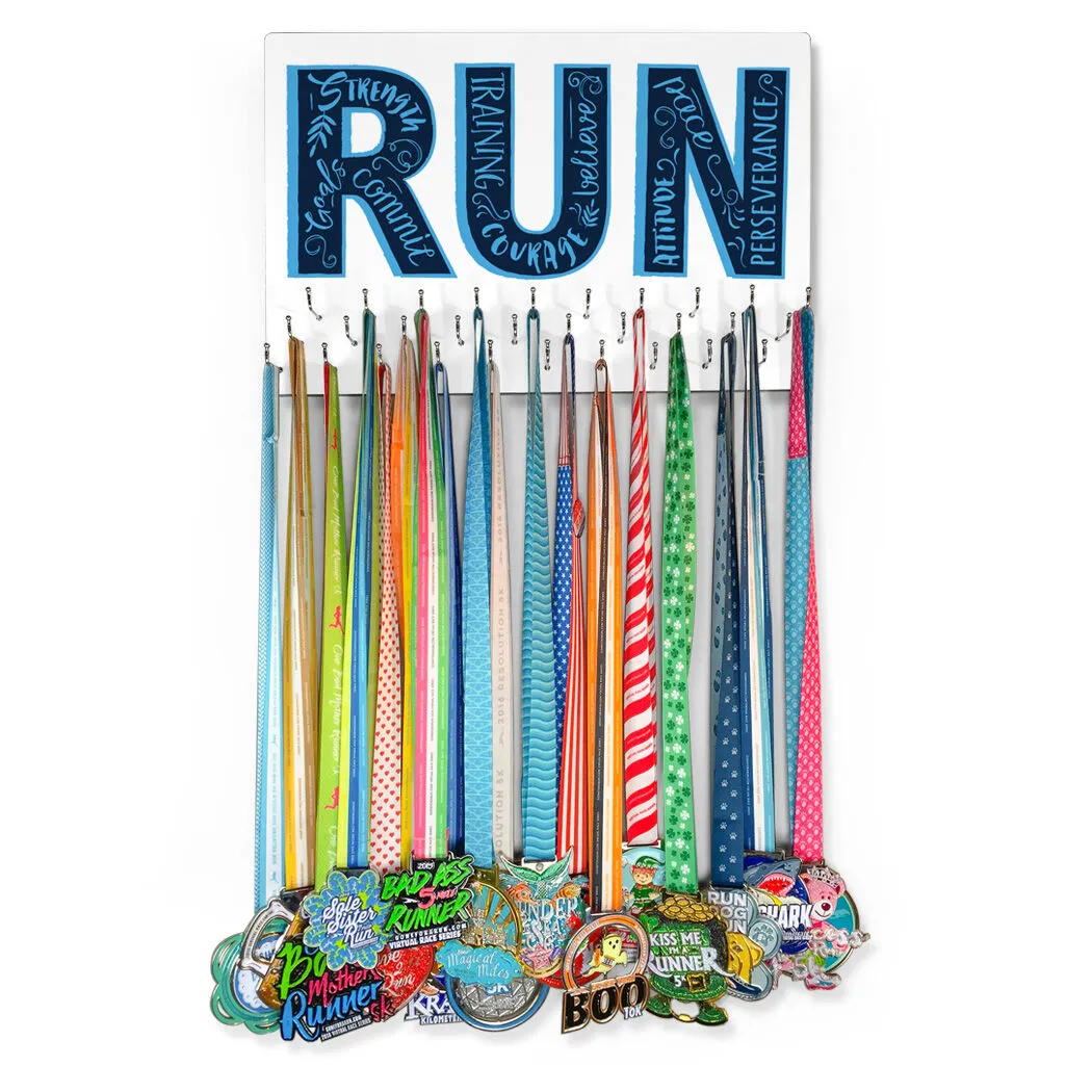 Running Large Hooked On Medals Hanger - Inspirational Runner 5 Running Large Hooked On Medals Hanger - Inspirational Runner - Image 3