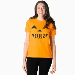 Running Short Sleeve T-Shirt - Pumpkin Run -goneforarun Sales 2023 tr 34290 ORANGE FEMALEGFAR