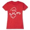 Women's Everyday Runners Tee - Santa Run Face -goneforarun Sales 2023 tr 34465 RED