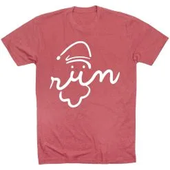 Running Short Sleeve T-Shirt - Santa Run Face 25 Running Short Sleeve T-Shirt - Santa Run Face -goneforarun Sales 2023 tr 34468 MAUVE FLAT