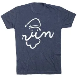 Running Short Sleeve T-Shirt - Santa Run Face 26 Running Short Sleeve T-Shirt - Santa Run Face -goneforarun Sales 2023 tr 34468 NAVY FLAT