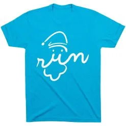 Running Short Sleeve T-Shirt - Santa Run Face 29 Running Short Sleeve T-Shirt - Santa Run Face -goneforarun Sales 2023 tr 34468 TURQUOISE FLAT