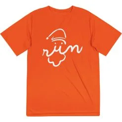 Men's Running Short Sleeve Tech Tee - Santa Run Face -goneforarun Sales 2023 tr 34496 ORANGE FLAT