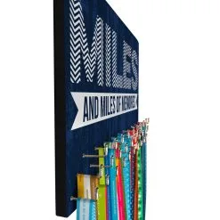 Running Large Hooked On Medals Hanger - Miles And Miles Of Memories -goneforarun Sales 2023 tr 34851 CHALKBOARD PROFILE