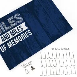 Running Large Hooked On Medals And Bib Hanger - Miles And Miles Of Memories -goneforarun Sales 2023 tr 34861 CHALKBOARD WHATSINCLUDED