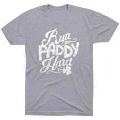 Running Short Sleeve T-Shirt - Run And Paddy  -goneforarun Sales 2023 tr 35017 GRAY FLAT