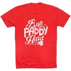 Running Short Sleeve T-Shirt - Run And Paddy  -goneforarun Sales 2023 tr 35017 RED FLAT