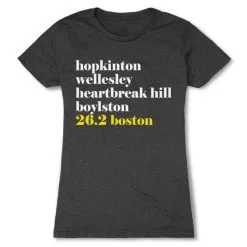 Women's Everyday Runners Tee - Run Mantra - Boston -goneforarun Sales 2023 tr 35337 CHARCOAL