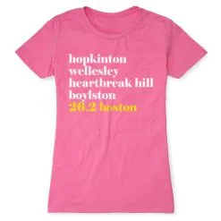 Women's Everyday Runners Tee - Run Mantra - Boston -goneforarun Sales 2023 tr 35337 HOTPINK