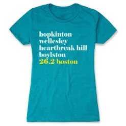 Women's Everyday Runners Tee - Run Mantra - Boston -goneforarun Sales 2023 tr 35337 TEAL