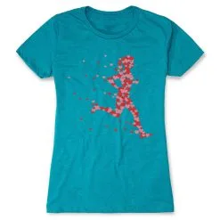 Women's Everyday Runners Tee - Heartfelt Runner Girl -goneforarun Sales 2023 tr 35341 TEAL