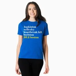 Running Short Sleeve T-Shirt - Run Mantra Boston  -goneforarun Sales 2023 tr 35342 ROYAL FEMALEGFAR